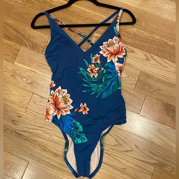 Kona Sol One Piece Floral Print Swimsuit - Picture 1 of 2
